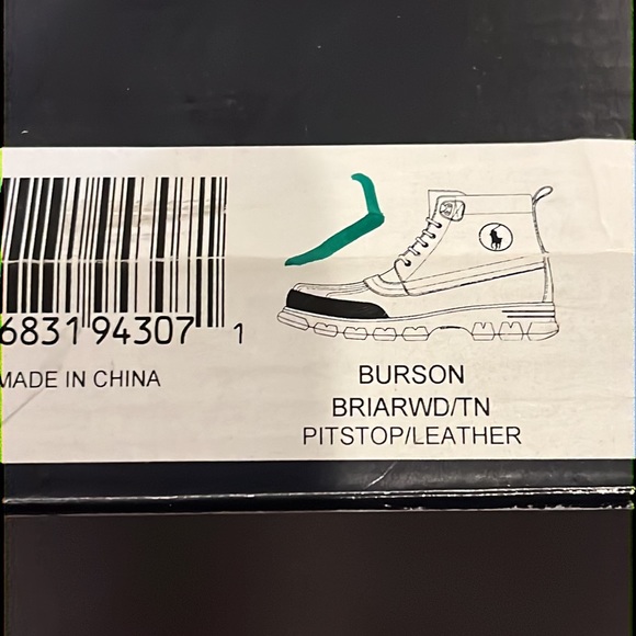 Polo Ralph Lauren Burson leather boots new tan briarwood Men’s Sizes - Picture 10 of 10